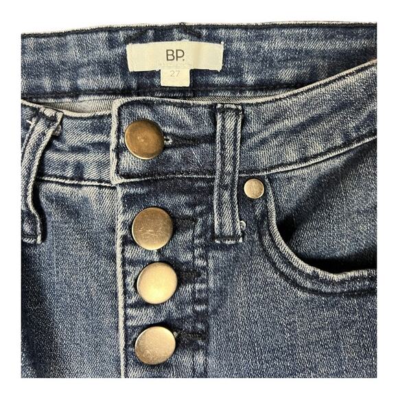 BP Brass Plum High Rise Button Fly Skinny Jeans 27 - Picture 3 of 4